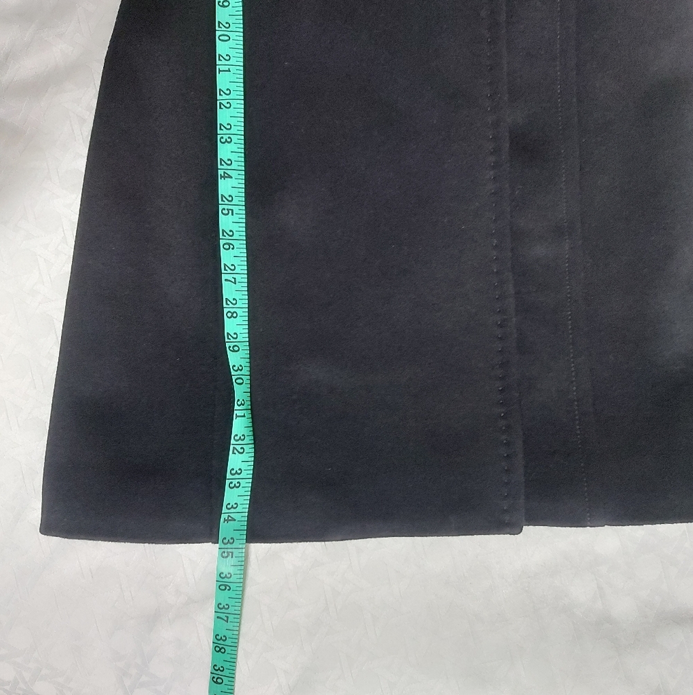 Aritzia T. Babaton Bromley Coat Small Black Wool Cashmere Blend Double Breasted - Picture 9 of 12